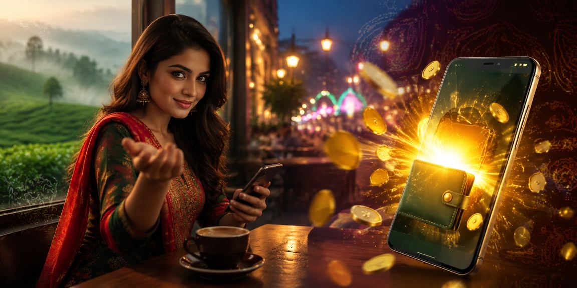 সিলেটের চা বাগানে মোবাইলে বেটিং পেমেন্ট করছেন ব্যবহারকারী